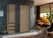 Schwebetürenschrank >Stade< GRAPHIT / ARTISAN EICHE Dekor - 168x198x63cm (BxHxT)