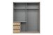 Schwebetürenschrank >Stade< GRAPHIT / ARTISAN EICHE Dekor - 168x198x63cm (BxHxT)