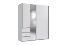 Schwebetürenschrank >Stade< in WEISS und...
