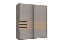 Schwebetürenschrank >Bremen< in SAHARAGRAU /...