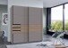 Schwebetürenschrank >Bremen< in SAHARAGRAU / MULTIPLEX - 180x198x65cm (BxHxT)