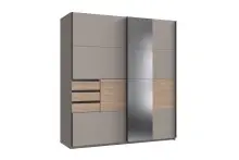 Schwebetürenschrank >Bremen< in SAHARAGRAU /...