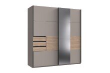 Schwebetürenschrank >Bremen< in SAHARAGRAU /...