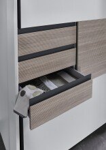 Schwebetürenschrank >Bremen< in WEISS / MULTIPLEX - 180x198x65cm (BxHxT)