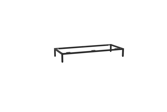 Untergestell >Santorin< in schwarz, metall - 90x13x38cm (BxHxT)