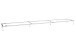 Untergestell >Santorin< in chrom, metall - 225x13x38cm (BxHxT)