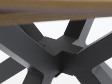 Kulissen-Esstisch >CESURA< in Eiche Natur - 73,5x120 (HxD)