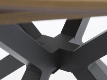 Kulissen-Esstisch >CESURA< in Eiche Natur - 73,5x120 (HxD)