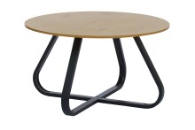 Couchtisch >CESURA< MDF mit Melamin Eiche, Metall...