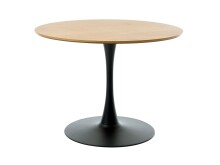 Esstisch >CESURA< Eiche MDF mit Melamin, Metall...