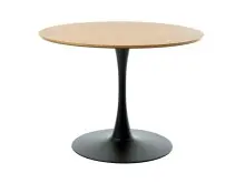 Esstisch >CESURA< Eiche MDF mit Melamin, Metall...