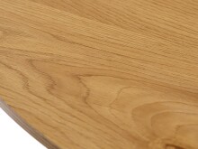 Esstisch >CESURA< Eiche MDF mit Melamin, Metall schwarz - 73,5x100cm (HxD)