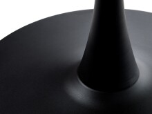 Esstisch >CESURA< Eiche MDF mit Melamin, Metall schwarz - 73,5x100cm (HxD)