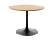 Esstisch >CESURA< Eiche MDF mit Melamin, Metall schwarz - 73,5x100cm (HxD)