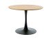Esstisch >CESURA< Eiche MDF mit Melamin, Metall schwarz - 73,5x100cm (HxD)