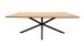 Esstisch >CESURA< in Eiche, schwarz, MDF-Melamin, Metall - 200x75x100cm (BxHxT)