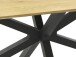 Esstisch >CESURA< in Eiche, schwarz, MDF-Melamin, Metall - 200x75x100cm (BxHxT)
