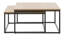Satztisch >CESURA< (2er Set) in Eiche-Dekor,...