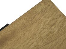 Beistelltisch >CESURA< in Eiche, schwarz, Melamin, Metall - 30x60x40cm (BxHxT)