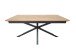 Kulissen-Esstisch >CESURA< ausziehbar 200cm, Eiche / schwarz - 160/200x75x90 (BxHxT)