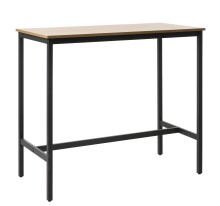 Bartisch >CESURA< in Eiche-Dekor, schwarz -...