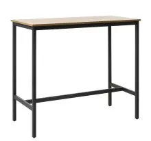 Bartisch >CESURA< in Eiche-Dekor, schwarz -...