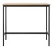 Bartisch >CESURA< in Eiche-Dekor, schwarz - 60x105x120 (BxHxT)
