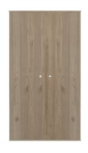 Drehtürenschrank >Merida< 2 Stangen, 1 Boden, Nelson Eiche Dekor - 80x152x42 (BxHxT)