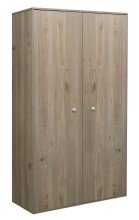 Drehtürenschrank >Merida< 2 Stangen, 1 Boden, Nelson Eiche Dekor - 80x152x42 (BxHxT)