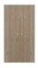 Drehtürenschrank >Merida< 2 Stangen, 1 Boden, Nelson Eiche Dekor - 80x152x42 (BxHxT)