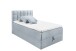 Polsterbett >ALASKA 2< Liegefläche 120x200cm, pastellblau - 120x123x213 (BxHxT)