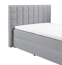 Polsterbett >ALASKA 2< Liegefläche 160x200cm, in grau - 180x123x213 (BxHxT)