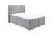 Polsterbett >ALASKA 2< Liegefläche 160x200cm, in grau - 180x123x213 (BxHxT)