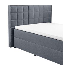 Polsterbett >ALASKA 2< Liegefläche 160x200cm, in anthrazit - 180x123x213 (BxHxT)