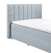 Polsterbett >ALASKA 2< Liegefläche 160x200cm, in pastellblau - 180x123x213 (BxHxT)