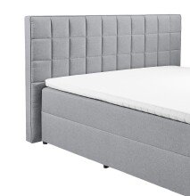 Polsterbett >ALASKA 2< Liegefläche 180x200cm, grau - 200x123x213 (BxHxT)