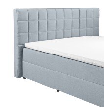 Polsterbett >ALASKA 2< Liegefläche 180x200cm, pastellblau - 200x123x213 (BxHxT)