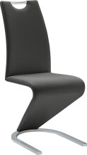 Freischwinger >Pupik II< in schwarz - 45x102x62cm...