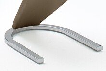 Freischwinger >Pupik II< in braun - 45x102x62cm (BxHxT)