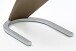 Freischwinger >Pupik II< in braun - 45x102x62cm (BxHxT)