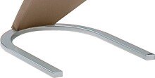 Freischwinger >Pupik II< in Cappuccino - 45x102x62cm (BxHxT)