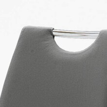 Freischwinger >Pupik II< in grau - 45x102x62cm (BxHxT)