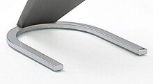 Freischwinger >Pupik II< in grau - 45x102x62cm (BxHxT)