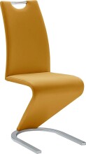 Freischwinger >Pupik II< in curry - 45x102x62cm...