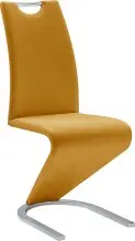 Freischwinger >Pupik II< in curry - 45x102x62cm...