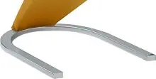 Freischwinger >Pupik II< in curry - 45x102x62cm...