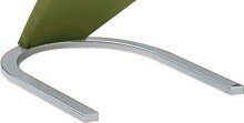 Freischwinger >Pupik II< in olive - 45x102x62cm (BxHxT)