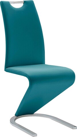 Freischwinger >Pupik II< in petrol - 45x102x62cm (BxHxT)