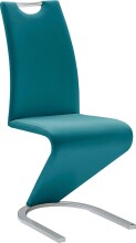 Freischwinger >Pupik II< in petrol - 45x102x62cm...