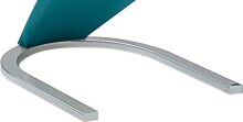 Freischwinger >Pupik II< in petrol - 45x102x62cm (BxHxT)